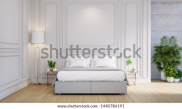 Master Bedroom Interior Cozy Space Modern Stock Illustration