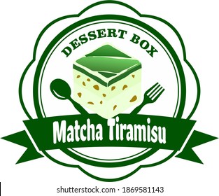 Matcha Tiramisu Logo, For Cake And Similar Food Purposes