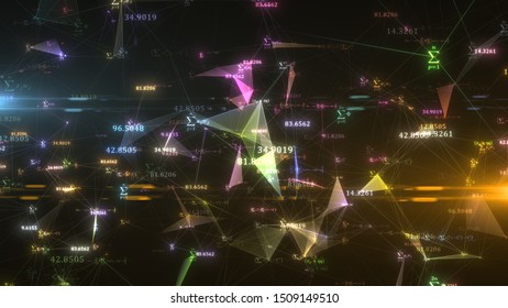 Math Equations Artificial Intelligence Brain Neural Stock Illustration ...