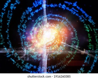 Math Intersection Handwritten Formula Swirl 3d Stock Illustration ...