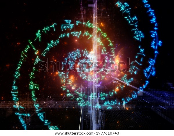 Math Intersection Handwritten Formula Swirl 3d Stock Illustration ...