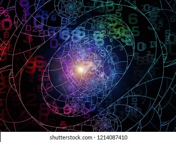 Math Reality Series Arrangement Numbers Lights Stock Illustration ...