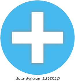 The Math Symbols In The Blue Circle Contain With Addition, Subtraction, Multiplication, And Division.