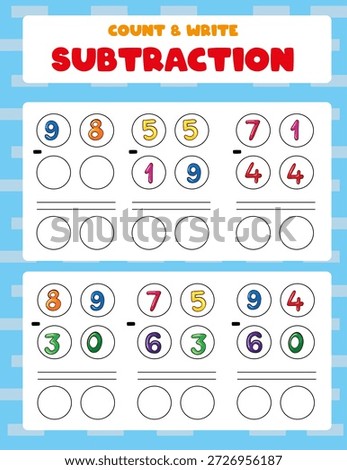 Math Worksheet Practice Printable for Kids | Printable math practice worksheet designed to help children improve basic math skills through simple and engaging exercises.