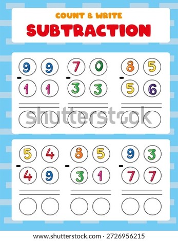 Math Worksheet Practice Printable for Kids | Printable math practice worksheet designed to help children improve basic math skills through simple and engaging exercises.