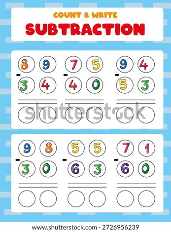 Math Worksheet Practice Printable for Kids | Printable math practice worksheet designed to help children improve basic math skills through simple and engaging exercises.
