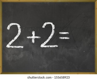 Simple Mathematical Equation Two Plus Two Stock Photo 351688487 ...