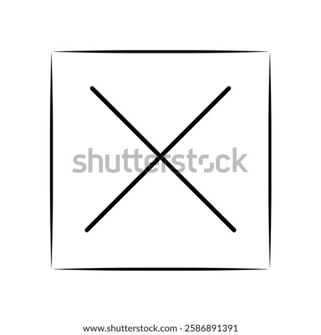 The mathematical symbols with black vector and white background. "Multiplied by" symbol.