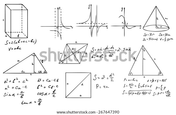 Mathematics Geometry Set Stock Illustration