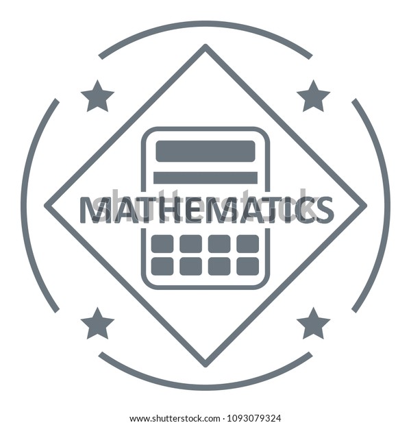 Mathematics logo. Simple illustration of mathematics\
logo for web