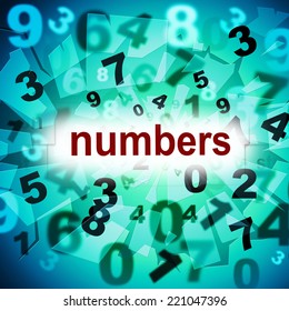 Mathematics Numbers Indicating One Two Three And Numerical Calculate