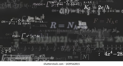 Mathematics Physics 2d Illustration Set Mathematical Stock Illustration ...