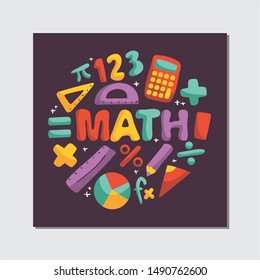 Maths background with EPS file.