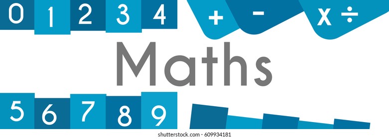 Maths Blue Abstract Shape Stock Illustration 609934181 | Shutterstock