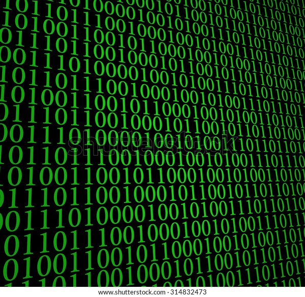 Matrix 0 1 Code Background Stock Illustration 314832473