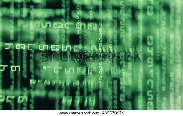 Matrix Background Green Numbers Stock Illustration 435570676 