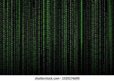 Matrix Background Green Symbols Stock Illustration 1535174690 ...