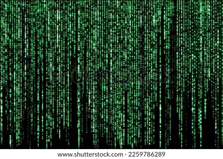 Matrix background, ideal to use to create digital composite about cyberpunk, cyberspace, hacking and other computer related topics.