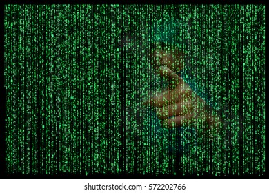 Matrix digital background