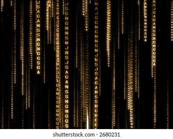 Matrix Animation Frame In Old Film Style Stock Illustration 2680231 