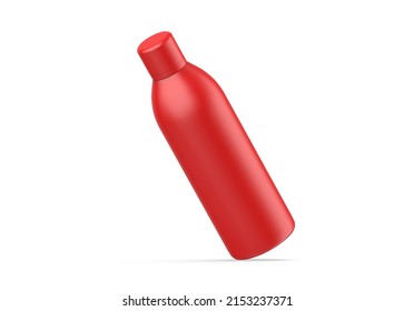 Matte Cosmetic Bottle With Cap For Liquid Soap, Gel, Lotion, Cream, Shampoo, Bath Foam And Other Cosmetics, 3d Render Illustration.