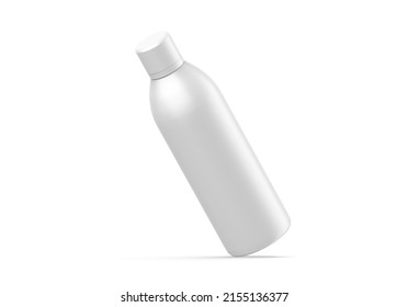 Matte Cosmetic Bottle With Cap For Liquid Soap, Gel, Lotion, Cream, Shampoo, Bath Foam And Other Cosmetics, 3d Render Illustration.