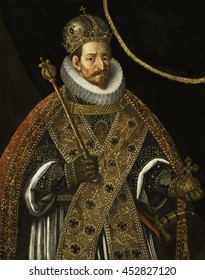 Matthias, Emperor of the Holy Roman Empire, Hans von Aachen (by circle of), 1600-25, German painting, oil on canvas. Matthias was King of Hungary, Croatia, and Bohemia. He was the Governor-General of