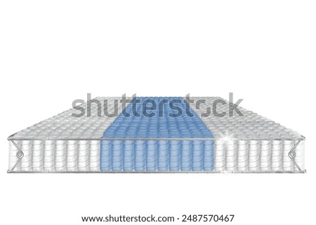Mattress pocket spring unit with border wires