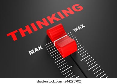 Max Thinking Value Mixer Slider extreme closeup