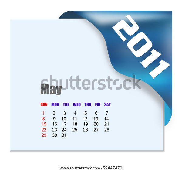 May 11 Calendar Stock Illustration