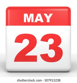 May 23 Calendar On White Background Stock Illustration 507915238