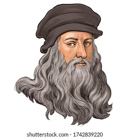 May 28, 2020 Caricature Of Leonardo Di Ser Piero Da Vinci, Leonardo Da Vinci Was An Italian Drawing, Painting, Sculpture, Architecture, Science, Music, Mathematics, Engineering, Anatomy,  Artist.