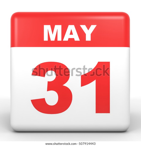 May 31 Calendar On White Background Stock Illustration 507914443