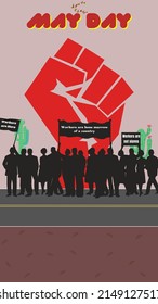 Mayday Protest Template.

Laborday Movement Illustration,banner, Poster,etc.

1st May.