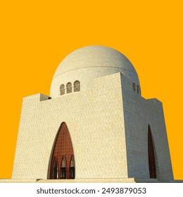 Mazar e quaid monument background Karachi Pakistan. 3d illustration - Powered by Shutterstock