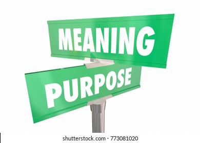 Meaning Purpose Road Street Signs Words 3d Illustration