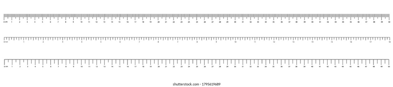 Measurement Scale Markup Ruler Measuring Tool Stock Vector (Royalty ...