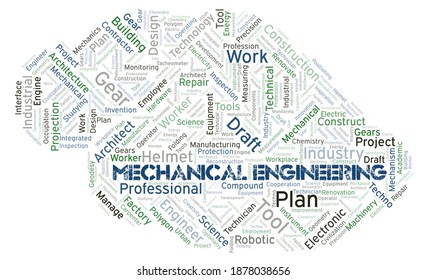 680 Mechanical engineering word cloud Gambar, Foto Stok & Vektor