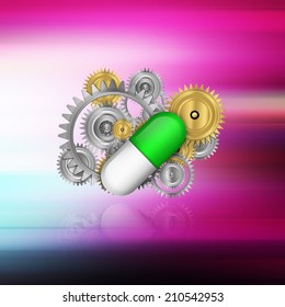 Mechanical Industries In Pharmaceutical Manufacturing   On Abstract  Background