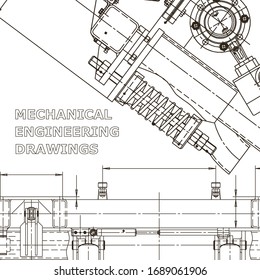 Mechanische Instrumentenherstellung. Technische abstrakte Hintergründe. Technische Illustration, Abdeckung, Banner