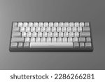 mechanical keyboard isolated 3d rendering