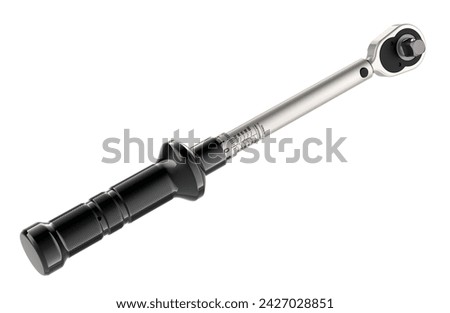 Mechanical Torque Wrench, 3D rendering isolated on white background