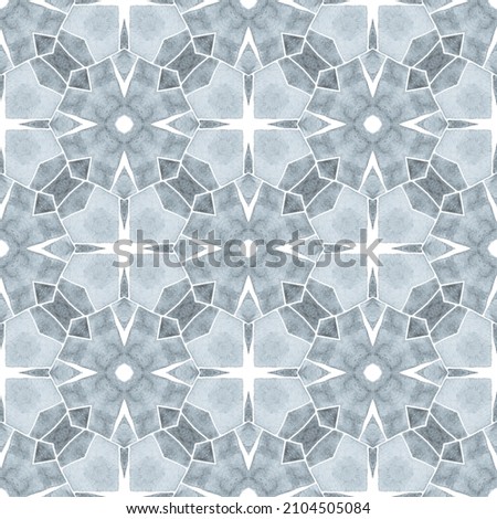 Medallion seamless pattern. Black and white likable boho chic summer design. Textile ready fancy print, swimwear fabric, wallpaper, wrapping. Watercolor medallion seamless border.