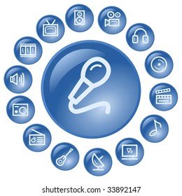 Media buttons. See vector version in my portfolio