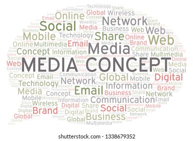 Media Concept word cloud.