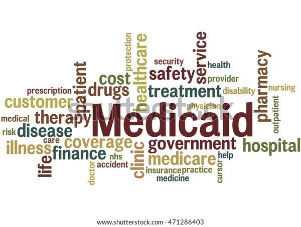 Medicaid Word Cloud Concept On White Stock Illustration 471286403 ...