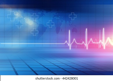 Medical Abstract Background; Abstract Background Suitable For Healthcare And Medical News Topic, 3d Illustration