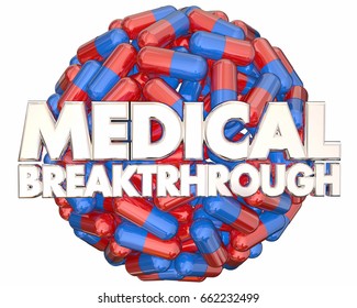 Medical Breakthrough Research Finding Pills Medicine 3d Illustration