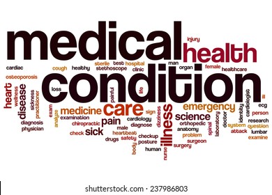 Medical Condition Word Cloud Concept