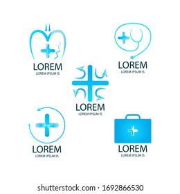 Medical Equipment Sales Company Logo Design Set